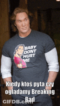 Man Wearing Baby Don T Hurt Me Shirt GIF