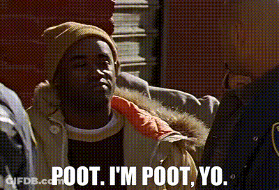 A Man Wearing A Beanie And A Fur Coat Says Poot I 'M Poot Yo GIF