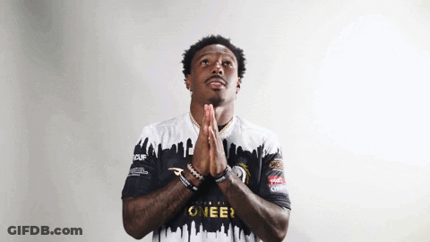 A Man Wearing A Black And White Shirt That Says Pioneer On It GIF
