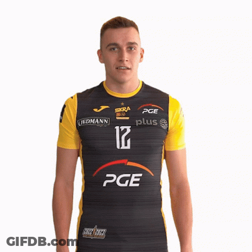 A Man Wearing A Black And Yellow Pge Jersey GIF
