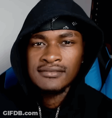 A Man Wearing A Black Bandana And A Black Hoodie GIF