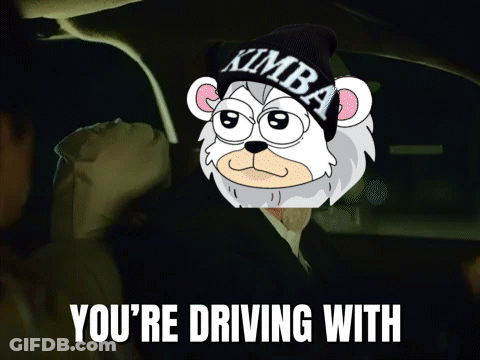 A Man Wearing A Black Beanie That Says Kimba On It GIF