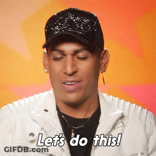 A Man Wearing A Black Hat And A White Jacket Says " Let 'S Do This " GIF