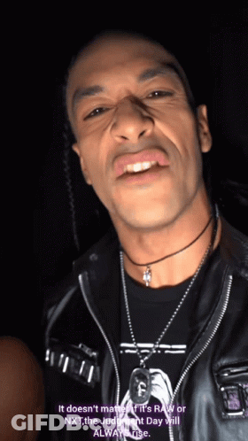A Man Wearing A Black Jacket And A Necklace Says It Does N't Matter GIF