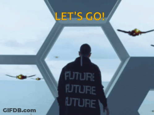 A Man Wearing A Black Jacket That Says Future Future Future GIF