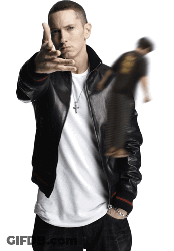 A Man Wearing A Black Leather Jacket And A Cross Necklace GIF