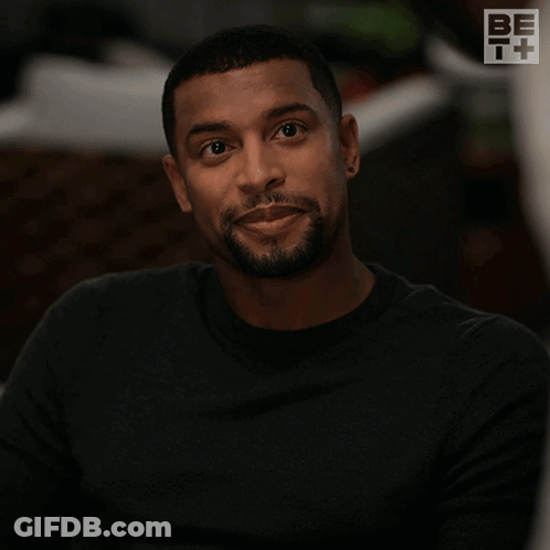 A Man Wearing A Black Shirt Says All Bets Are Off GIF