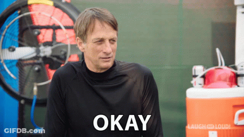 A Man Wearing A Black Shirt Says Okay GIF