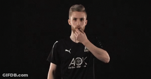 A Man Wearing A Black Shirt That Says Aok GIF