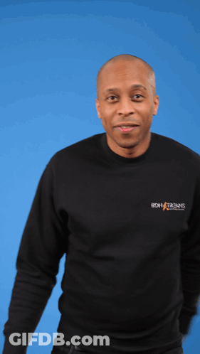 A Man Wearing A Black Shirt That Says Boh Streams Holds A Red Ball GIF