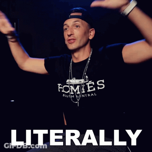 A Man Wearing A Black Shirt That Says Fomes South Central GIF