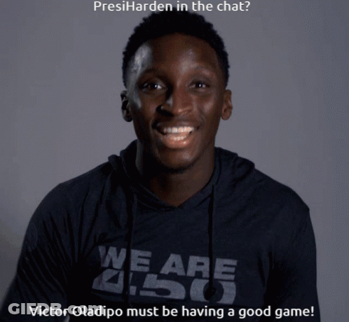 A Man Wearing A Black Shirt That Says We Are 4:50 On It GIF