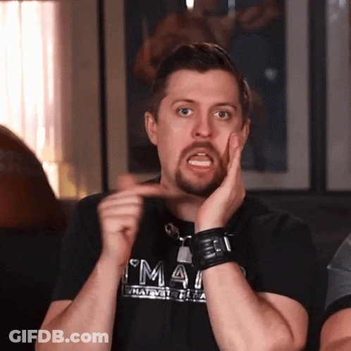 A Man Wearing A Black Shirt That Says ' Whatever I 'M A ' On It GIF