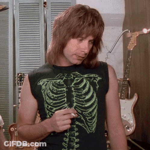 A Man Wearing A Black Shirt With A Skeleton Design On It GIF