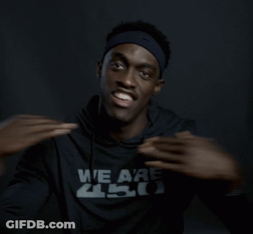 A Man Wearing A Black Sweatshirt That Says We Are 450 GIF