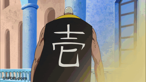 A Man Wearing A Black Vest With Chinese Writing On The Back GIF