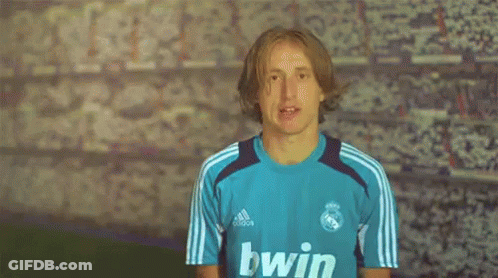 A Man Wearing A Blue Adidas Bwin Jersey GIF