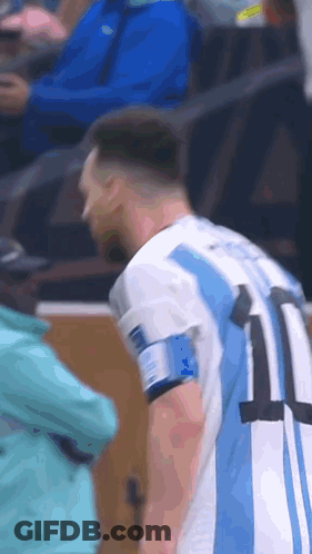 A Man Wearing A Blue And White Jersey With The Number 11 On It GIF