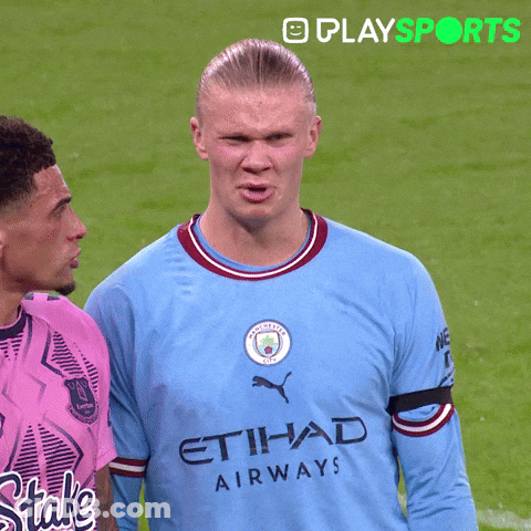 A Man Wearing A Blue Etihad Airways Jersey GIF
