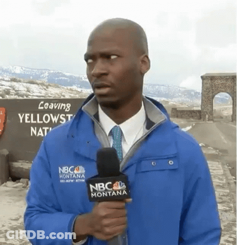 A Man Wearing A Blue Jacket With Nbc Montana On It GIF