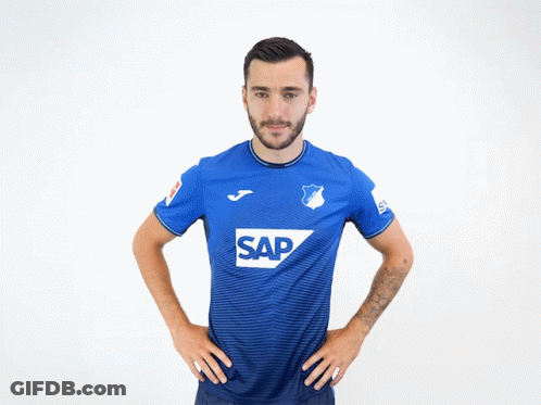 A Man Wearing A Blue Jersey That Says Adamyan 23 On It GIF