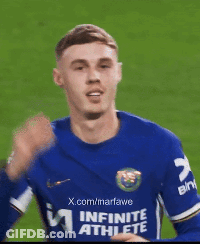 A Man Wearing A Blue Jersey That Says Infinity Athlete GIF