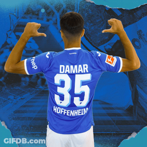 A Man Wearing A Blue Jersey With The Number 35 On The Back GIF