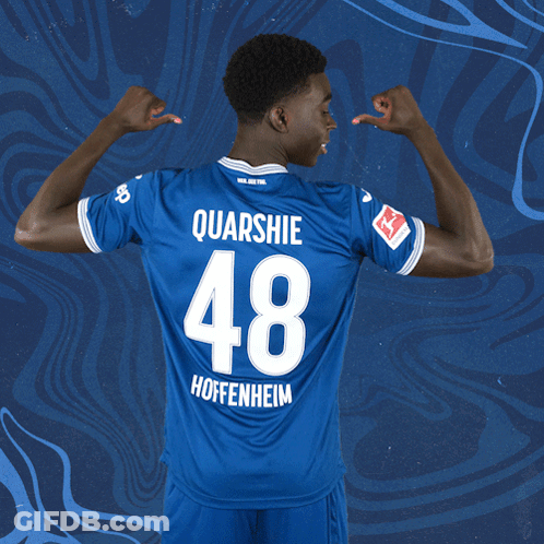 A Man Wearing A Blue Jersey With The Number 48 On The Back GIF