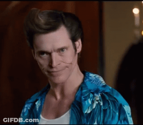 Man Smiling In Blue Shirt And White Tank Top GIF