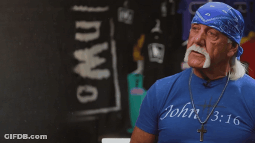 A Man Wearing A Blue Shirt With John 3:16 Written On It GIF