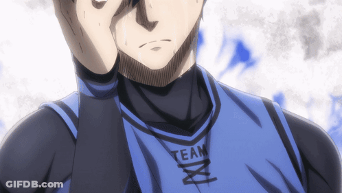 A Man Wearing A Blue Shirt With Team Written On It GIF