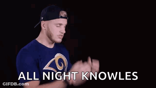 A Man Wearing A Blue Shirt With The Number 2 On It GIF