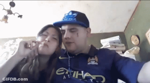 A Man Wearing A Blue Shirt With The Word Etihad On The Front GIF