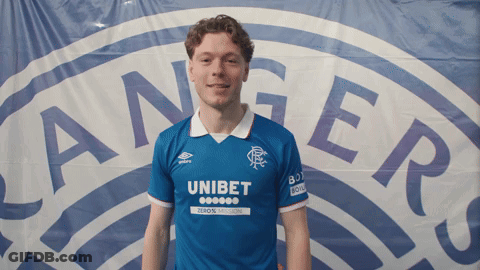 A Man Wearing A Blue Shirt With The Word Unibet On The Front GIF