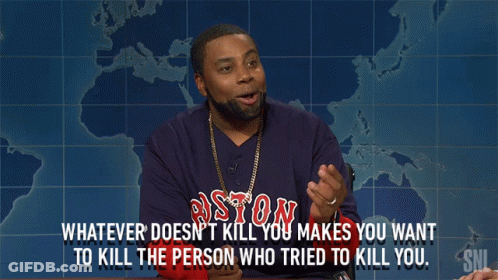 A Man Wearing A Boston Shirt Is Talking GIF