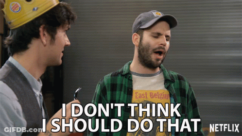 Man With Burger King Crown Says I Don T Think I Should Do That GIF