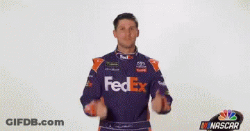 A Man Wearing A Fedex Jacket Is Giving A Thumbs Up GIF