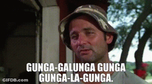 A Man Wearing A Fishing Hat Is Saying Gunga-Galunga Gunga Gunga-La-Gunga GIF