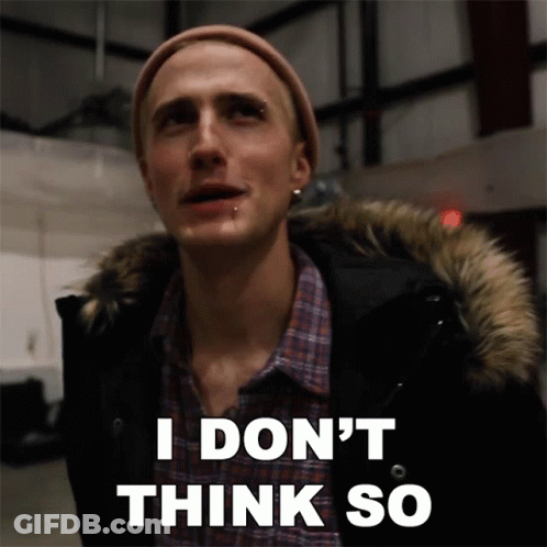 A Man Wearing A Fur Hooded Jacket Says I Don 'T Think So GIF