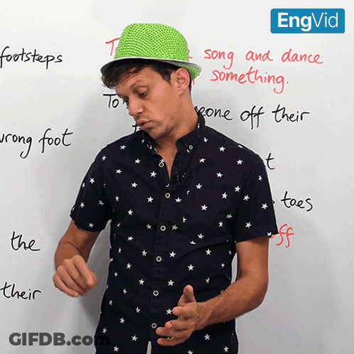 Green Hat Man With Song And Dance GIF