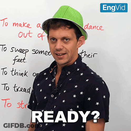 Man In Green Hat Says Ready GIF