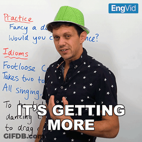 Green Hat Man Says Practice Dance GIF