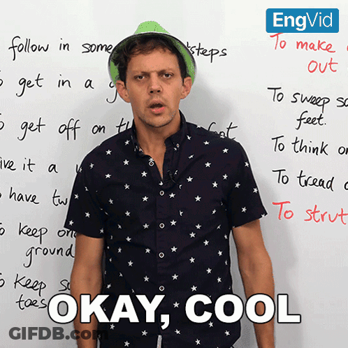 Man In Green Hat Says Okay Cool GIF