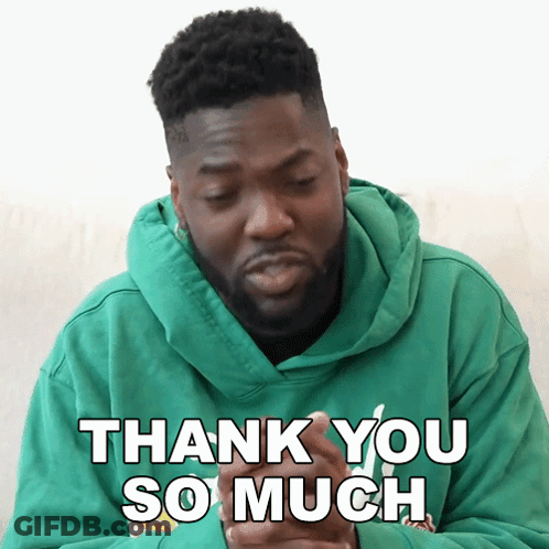 A Man Wearing A Green Hoodie Is Saying Thank You So Much GIF