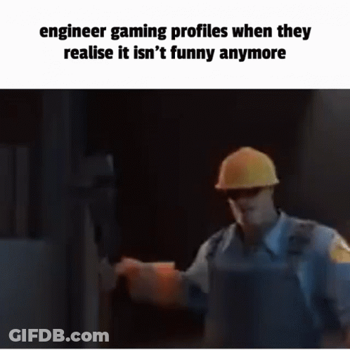 A Man Wearing A Hard Hat And Sunglasses Is Holding A Gun In A Meme . GIF