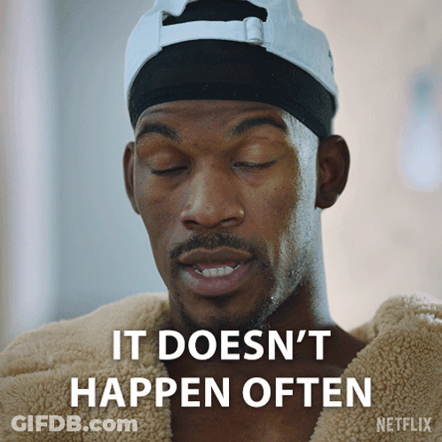 A Man Wearing A Hat And A Blanket Says It Does N't Happen Often GIF