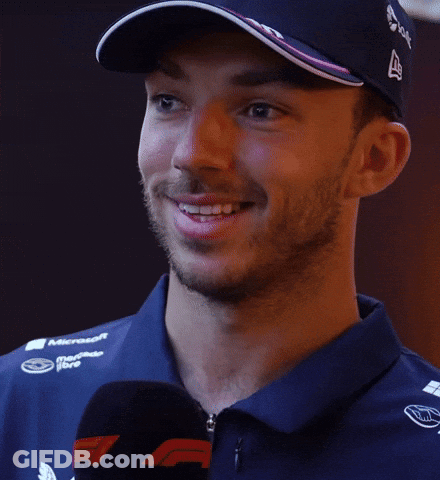 A Man Wearing A Hat And A Blue Shirt With The Word Ahh On It GIF
