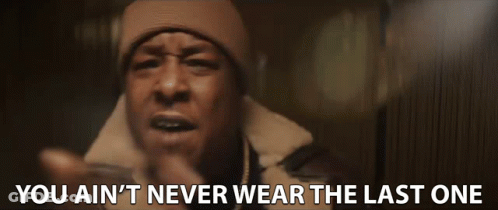 A Man Wearing A Hat And A Jacket Says You Ain T Never Wear The Last One GIF