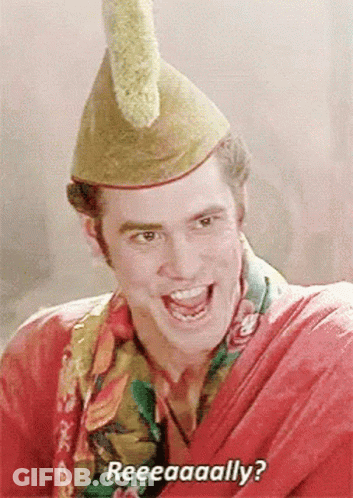 A Man Wearing A Hat And A Red Shirt Says Reeaaaally . GIF