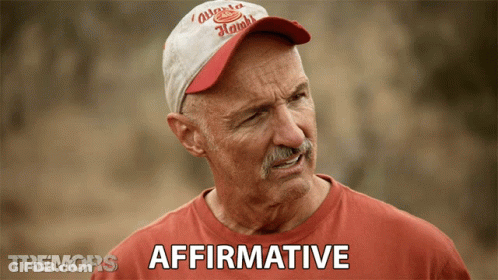 Man In Red Shirt With Affirmative Word GIF